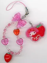 【中古】ストラップ マイメロディ 「サンリオキャラクターズ いちご新聞50周年シリーズ シークレットストラップ」