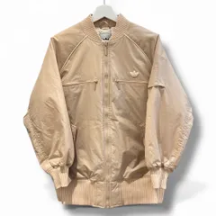 adidas アディダス WBOMBER アウター  ボンバージャケット スポーティ カジュアル 定価19.800 明るめ ベージュ系 サイズL レディース 冬 ゴーゴー古着マルイ久喜倉庫店 草2581