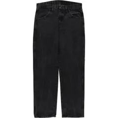 古着 ラスラー RUSTLER ブラックデニム ストレートデニムパンツ メンズw33相当/eaa417429