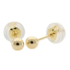 丸玉 3mm ボール ピアス 18金 K18ゴールド レディース   新品丸玉 3mm ボール