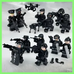 LEGO 互換 レゴ SWAT 特殊部隊 大量武器 ミニフィグ12体セット②