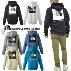 THE NORTH FACEノースフェイス ボックスロゴNSEフーディ海外限定 トレーナー 裏起毛 【プレゼントに】ユニセックス 【SHADY BLUE/TNF BLACK】【Alkaline Blue】