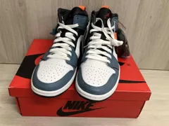 NIKE スニーカー AIR JORDAN 1 MID SE FEARLESS APLA ナイキ 28cm ホワイト ブルーグレー ブラック