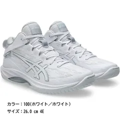 E0445◆未使用 asics アシックス バスケットボールシューズ GELHOOP V17 バスケ スポーツ 運動靴 靴 くつ シューズ スニーカー ユニセックス 男女兼用 100(ホワイト／ホワイト)・26.0 cm 4E