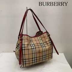 バーバリー ショルダーバッグ ノバチェック PVC レザー ロゴ トートバッグ ハンドバッグ ポーチ 肩掛け 鞄 レディース - ISItems【USED】【古着】【中古】50147749