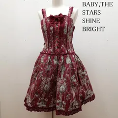 ベイビーザスターズシャインブライト アントワネットブーケ柄 ゴブラン コルセット ジャンパースカート JSK レディース 表記無し ISItems【USED】【古着】【中古】50147763