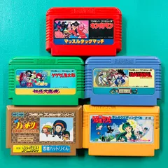 【５点セット】ファミコン キン肉マン マッスルタッグマッチ ゲゲゲの鬼太郎 妖怪大魔境 ドラゴンボール 神龍の謎 忍者ハットリくん 忍者は修行でござるの巻 うる星やつら ラムのウエディングベル FC