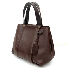現行✨イルビゾンテ ハンドバッグ ワンハンドル レザー ダークブラウン 