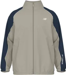 ニューバランス New Balance 53ウーブントラックジャケット 裏トリコット起毛 上着 裏起毛 3シーズン トレーニング ランニング ジョギング ジム ウォームアップ ウエア ルーズシルエット  AMJ53171 SHY シップヤード