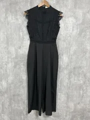 LACE LADIES ドレス Aライン オールインワン sizeS/黒 ■◆ レディース