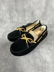 美品 UGG アグ モカシン スウェード モカシン シューズ size22/黒 ◆■◎レディース