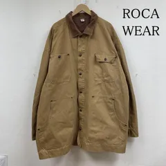 ロカウェア 90s 00s カバーオール ワーク ジャケット ダック地 コーデュロイ切り替え ビッグシルエット 大きいサイズ メンズ 表記無し ISItems【USED】【古着】【中古】50147259