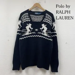 ポロバイラルフローレン ニット セーター Vネック ウール ノルディック スキー カシミヤ アンゴラ混 メンズ L ISItems【USED】【古着】【中古】50147271