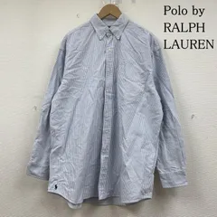 ポロバイラルフローレン 現行 BIG FIT 長袖 シャツ ブラウス Shirt ロングスリーブ 裾ポニーロゴ 刺繍 メンズ M ISItems【USED】【古着】【中古】50147286
