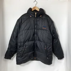 Pelle Pelle ペレペレ ダウンジャケット モノグラム 総柄 ワッペン 防寒 カジュアル メンズ Lサイズ ブラック アウター A15355◆のサムネイル