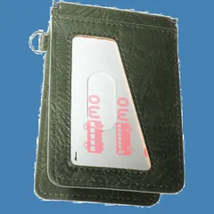 バタフライ 4枚収納 パスケース 革 0.5mm メンズ スマートタイプ 定期入れ サステナブルレザー ブルーシンシア / SINCERE] PC1 [BLUE (アンティークグリーン)