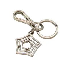 【中古】 FENDI フェンディ キーリングチャーム スター 7AP079 6GX F035M シルバー ストーン 星 キーホルダー バッグチャーム  レディース シンプル ワンポイント A2504862 【無料ギフトラッピング承ります】