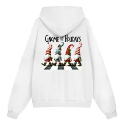 【クリスマス限定】サンタクロース パーカー 背面プリント アニマルモチーフ フード付き M-4XLサイズ