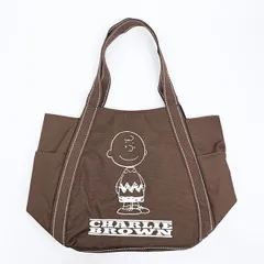 スヌーピー チャーリーブラウン バルーントートバッグ ブラウン SNOOPY