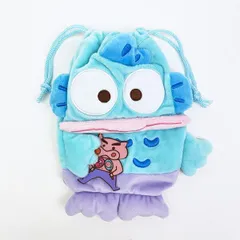 サンリオ ハンギョドン × クレヨンしんちゃん ぶりぶりざえもん ぬいぐるみ巾着 sanrio