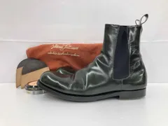 SILVANO LATTANZI シルバノ ラッタンジ サイドゴアブーツ ショートブーツ 付属品あり サイズ41 グリーンブラック 通年