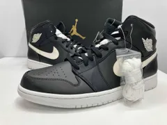 【箱付き】 NIKE ナイキ AIR JORDAN 1 RETRO MID BLACK WHITE エアジョーダン1 ミッド ブラック ホワイト 29cm