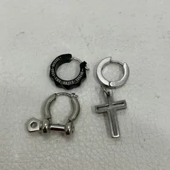 D9292　DIESEL ディーゼル ピアス まとめ売り　片耳　シングル　フープピアス　十字架 クロス　DX1333040　シルバーカラー　ステンレス　ブラック　DX1273001　アクセサリー