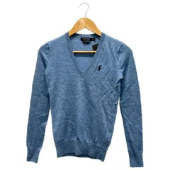 POLO GOLF (ポロゴルフラルフローレン) ★ ③ Vネックニット レディース ブルー XS
