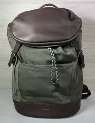 PAUL SMITH/ポールスミス/リュック/ナイロン/本革/グリーン