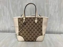 GUCCI グッチ GGキャンバス 2way ハンドバッグ ショルダーバッグ 449241 アイボリー
