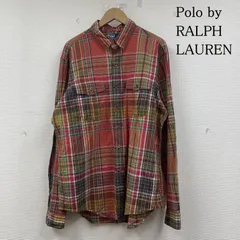 ポロバイラルフローレン 長袖 マドラスチェック シャツ ブラウス Shirt ロングスリーブ 胸ポケット メンズ XL ISItems【USED】【古着】【中古】50147677