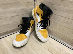 NIKE AIR JORDAN 1 MID white/university gold-black 554724-170 ナイキ サイズ28cm