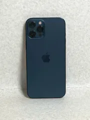 【DH1507】iPhone12 ProMax A2410 128GB パシフィックブルー MGCX3J/A カメラ割れ バッテリー残量81%