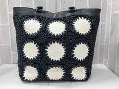 ROBERTO PANCANI 編みこみ トートバッグ ネイビー  ブラック ホワイト 通年