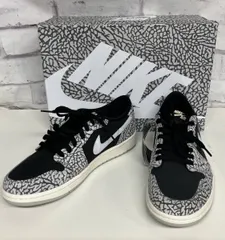 【箱有り】 NIKE ナイキ Air Jordan 1 Retro Low OG “Black Cement” ローカットスニーカー グレー ブラック ホワイト ジョーダン メンズ