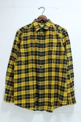 DIESEL ディーゼル 長袖チェックシャツ イエロー ブラック Lサイズ 11-F139/1/TC