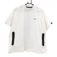 ラグジュ 半袖ブルゾン 白 背面ロゴライン ナイロン混 メンズ L ゴルフウェア LUXE/R
