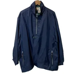 NIKE　ナイロンジャンパー　90s vintage　90年代　銀タグ　アウター　ハイネック　ハーフジップ　ワンポイント　ブランドロゴ　スウッシュ　刺しゅう　スポーツ　古着