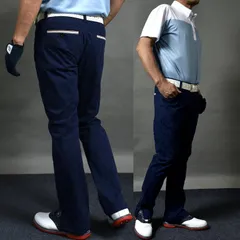 送料無料 撮影サンプル アウトレット Lサイズ/カモフラネイビー 【COMONGOLF/コモンゴルフ】スリット入りストレッチローライズゴルフパンツ(CG-GI013)ゴルフウェア メンズ 春 秋 ロングパンツ スラックス ズボン スリム パシャ売り S-S