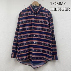 トミーヒルフィガー ヴィンテージ 長袖 シャツ ブラウス ストライプ プリント アンカー セーラー メンズ M ISItems【USED】【古着】【中古】50147681