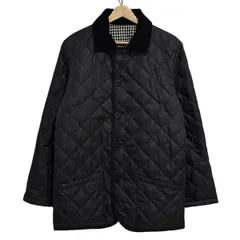 マッキントッシュフィロソフィー ダウンコート サイズ40 L レディース - 黒×白 長袖/チェック柄/キルティング/リバーシブル/冬