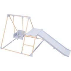 美品】室内用ジャングルジム プレミアム ロング滑り台 鉄棒 ブランコ 
