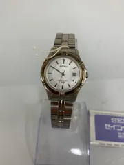 ￣【不動品】SEIKO 腕時計　レディース　シルバー　説明書付き【時計】【1】