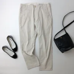 JOURNAL STANDARD LUXE ジャーナルスタンダードラックス コットン 綿 混 パンツ 日本製 L アイボリー系 オフホワイト 白系(103Y＋7184)26H