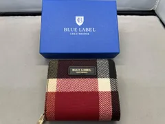 #ブルーレーベル・クレストブリッジ BLUE LABEL CRESTBRIDGE/クレストブリッジチェックPVC二つ折り財布/箱有り