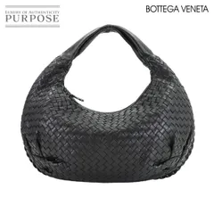 ボッテガ ヴェネタ BOTTEGA VENETA イントレチャート ホーボー ワンショルダー バッグ レザー ブラック 232499 ガンメタ 金具 90303211