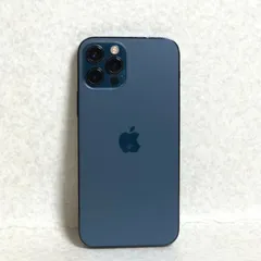 【DH1508】iPhone 12 Pro A2406 128GB パシフィックブルー MGM83J/A ガラス割れ バッテリー74％