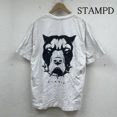 スタンプド 半袖 Tシャツ ピッドブル 犬 ロゴ プリント クルーネック ウォッシュ加工 メンズ M ISItems【USED】【古着】【中古】50147760のサムネイル