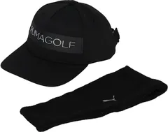 プーマ PUMA ゴルフ 3WAY イヤーマフ ベーシックキャップ メンズ 男性 帽子 耳当て付き 防寒 寒さ対策 コンペ 景品 大会 打ちっ放し 練習 ロゴ 冬 トレーニング  027117 01 PUMABLACK