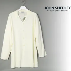 新品 JOHN SMEDLEY ジョンスメドレー 【 ジョンスメ 】 [UNISEX]ミラノリブ オープンカラー長袖ニットジャケット カーディガン | A4795 | 30G L # 529